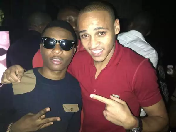 Music Star Meets Football Star: Wizkid Hangs Out With Osaze Odemwingie [See Photo]